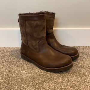Men’s brown Ugg boots size 12.
